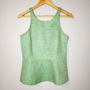 Banana Republic Sleeveless Peplum Tweed Size 2 Top